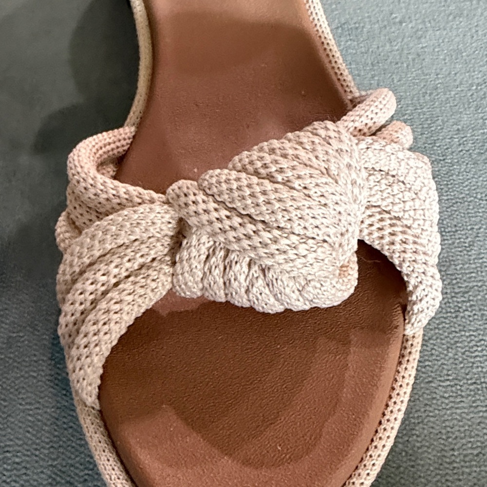 Rothy's Cream Knotted Ankle-Strap Sandals - Picture 2 of 7